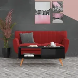 Maison Exclusive Couchtisch Hochglanz-schwarz 100x49,5x43 Cm