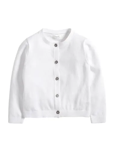 NEXT Mädchen Strickjacke Weiß 92-98
