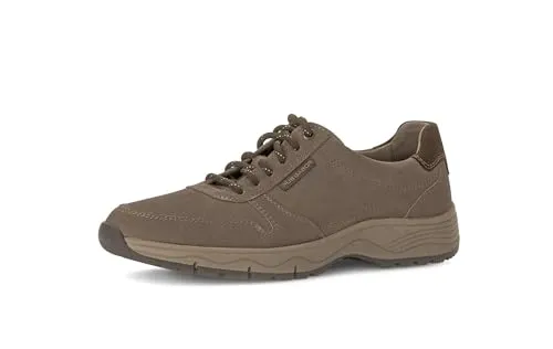 Pius Gabor Herren Sneaker,Schnürschuhe,recyceltes Futter,Latex Wechselfußbett,Super Flex Sohle,Freizeitschuhe,Charcoal/Mocca,42 EU / 8 UK