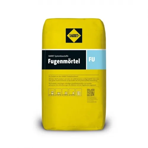 Sakret Fugenmörtel FU Zementgrau 43, Sack a 25 kg, Fuge verfugen