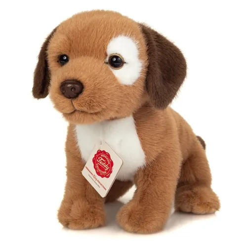 Hundewelpe Milow Plüschtier von Teddy Hermann 25 cm - Kuscheliges Stofftier, 25 cm groß, perfekt zum Spielen und Schmusen für Kinder und Hundeliebhaber.