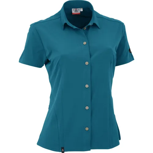 Maul Vilsalpsee-1/2 Bluse Elast. un - Modische Wanderbluse für Damen - Modische Wanderblusen für Damen, aus elastischem Material für optimale Bewegungsfreiheit bei Outdoor-Aktivitäten.
