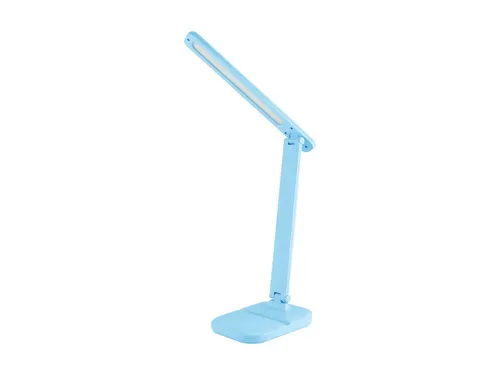 Licht-Erlebnisse Tischleuchte BEN, LED, Neutralweiß, LED Dimmer Touch 32,3 cm Blau 380 lm
