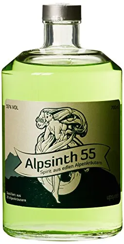 Upsynth Alpsinth aus edlen Alpenkräutern mit 55% Alkholgehalt
