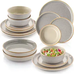 SÄNGER Tafelservice Rio Geschirrset (16-tlg) für 4 Personen in grau von Sänger