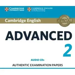Cambridge English Advanced 2 - 2 Audio-CDs für aktualisierte Prüfungen - Authentische Prüfungsunterlagen auf zwei Audio-CDs, ideal zur Verbesserung der Hörverständnisfähigkeiten für die Cambridge-Prüfung.