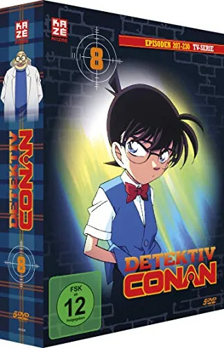 Detektiv Conan - TV-Serie - Vol.8 - [DVD] - Spannende Kriminalfälle für junge Detektive, freigegeben ab 12 Jahren, ideal für Fans von Mystery und Abenteuer!