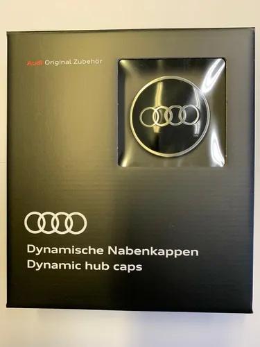 Audi Dynamische Nabenkappe 4M8071006A - Nabendeckel für LM-Felgen, einfache Installation ohne Werkzeug, ideal für Audi-Fahrer, die Wert auf Stil und Qualität legen.