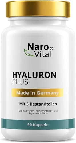 Hyaluronsäure Kapseln 500 mg | Anti-Aging & Gelenke von NaroVital