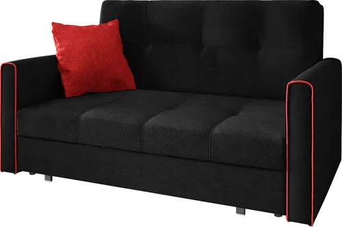 MIRJAN24 Schlafsofa Viva Bis III, 3-Sitzer mit Bettkasten in rot von Mirjan24