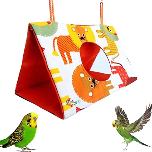 YANJIY Vogelnest Haus, Vogelnest-Hängematte, Vogelnest Kuschelhütte, Zelt Bett Papagei, Papageienbett, Hängen Höhle Vogel Hängematte, für Haustiere zum Schlafen, Spielen