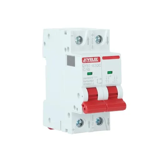 JOYELEC 10A Solar Photovoltaik Systeme Miniatur-Leistungsschutzschalter,2 Polig,DC500V für Solar Panels Pv Anlage Sicherungsautomat Trennschalter