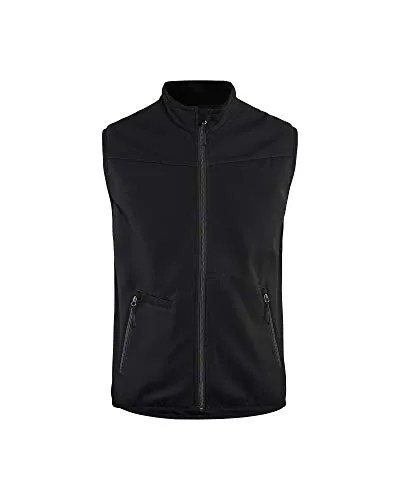 Blakläder® Softshell Weste 3850 2516 - Schwarz/Dunkelgrau - XL - Arbeits- & Schutzkleidung: Leichte Softshell Weste mit windabweisendem Material, ideal für kühlere Bedingungen. Stretcheinsätze und verlängerter Rücken für optimalen Tragekomfort.
