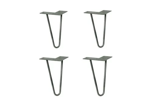 WAGNER design yourself Möbelfuß - HAIRPIN LEGS 4er Set - Möbelfüße im Retro Style, aus pulverbeschichtetem Stahl, ideal für kreative Möbelgestaltung in kleinen Räumen.
