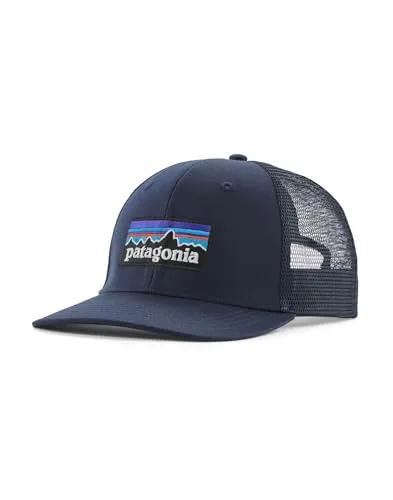 Patagonia P-6 Logo Trucker Hat - Blau - Robuste Trucker-Cap in Blau, One Size, ideal für Freizeitaktivitäten; aus 100% Baumwolle für hohen Tragekomfort. Entdecken Sie weitere Patagonia Angebote bei Bergfreunde.de!