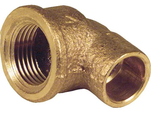 Rotguß Lötfitting 4090g Winkel 90° IG 22-R 1''