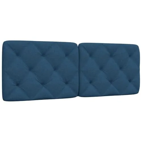 vidaXL Kopfteil-Kissen Blau 140 cm in blau von vidaXL