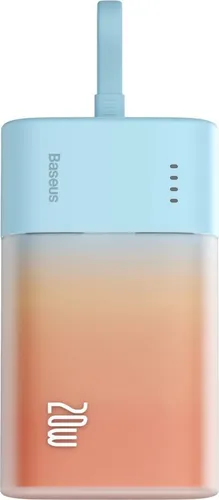 Baseus Popsicle Powerbank 5200mAh mit integriertem iPhone-Kabel - Praktische Powerbank mit integriertem Lightning-Kabel, 5200mAh und 20W Fast Charging für schnelles Aufladen deines iPhones – ideal für unterwegs!