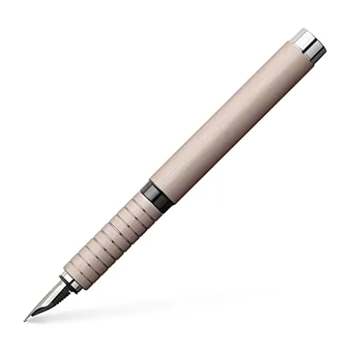 FABER-CASTELL Füllhalter Essentio Aluminium, rosé, EF - Eleganter Füllhalter aus Aluminium in rosé, perfekt für stilbewusste Schreibliebhaber und ideal für den täglichen Gebrauch.