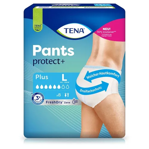 TENA Pants Protect Plus L, 8 Stück