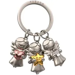 FABACH Schlüsselanhänger Schutzengel 3 Stars in silber von FABACH