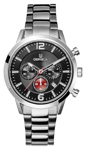 ORPHELIA HerrenArmbanduhr Chronograph Quarz Edelstahl OR82807