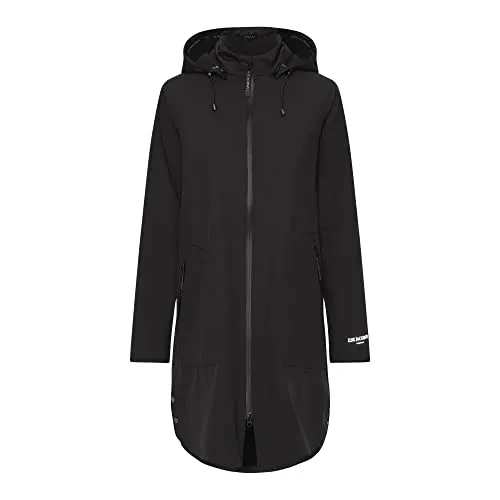 Ilse Jacobsen HORNBÆK | RAIN128 | Regenmantel | Dehnbare Soft-Shell-Material | 3-Lagen Komposition | 100% Polyester | Schwarz | 42