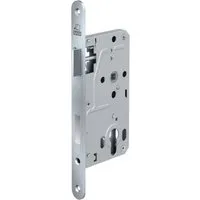 BASI Zimmertürschloss ES 928 PZW DIN Rechts/Links Rundstulp 20 mm Edelstahl Falle/Riegel Aluminium 9280-5510