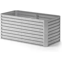 OK-Living Hochbeet Silber 180 x 90 cm - Nutzen Sie unser praktisches Hochbeet für Ihren Garten! Mit ergonomischer Höhe für bequemes Gärtnern und optimalem Pflanzenwachstum. Ideal für frisches Gemüse und Kräuter – die perfekte Lösung für Gartenliebhaber!