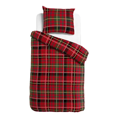 TRAUMSCHLAF Bettwäsche Sherlock, 2-teiliges Flanell-Set für den Winter - Bettwäsche-Sets aus hochwertigem Edelflanell, ideal für kalte Nächte. Die kuscheligen, atmungsaktiven Baumwollstoffe sorgen für ein angenehmes Schlafklima und warmen Komfort.