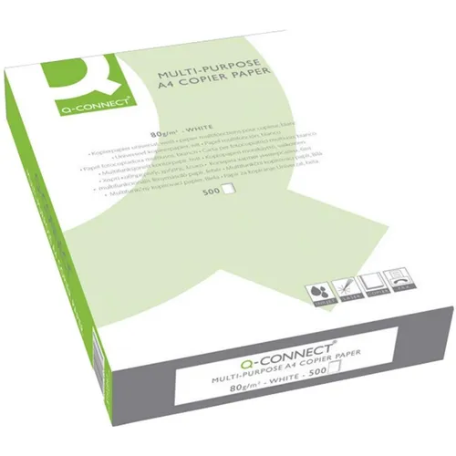 Connect Kopierpapier A4 80g/qm - 500 Blatt - Hochwertiges Laserpapier, chlorfrei gebleicht, für optimale Laufeigenschaften auf Druckern und Faxgeräten. Ideal für Büros und Home-Office.