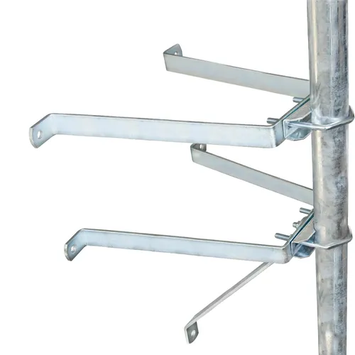 PremiumX Mauerhalter aus Stahl 60mm - 50cm Antennen Stütze - Antennen-Mauerhalter aus verzinktem Stahl, ideal für stabile Montage. Universell einsetzbar und perfekt für SAT-Installationen.