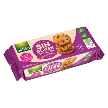 Gullon Cookies mit Schokoladenstückchen 130 G, ohne Zuckerzusatz. Enthält Süßsto