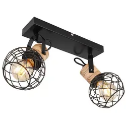 Globo Strahler Lacky - Elegante Deckenspot-Lampe - Lampen & Leuchten: Hochwertiger Globo Strahler Lacky aus Holz und Metall, ideal für stimmungsvolle Innenbeleuchtung mit modernem Design.