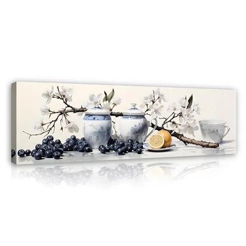 Leinwandbild für die Küche Tee japanischer Stil 145x45 cm - Poster & Kunstdrucke – Brillantes Panorama mit fotorealistischen Motiven, ideal für einen einzigartigen Look in jedem Raum. UV-beständige Farben und hohe Haltbarkeit für langanhaltende Freude.