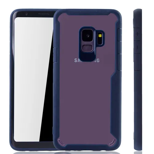 Handyhülle für Samsung Galaxy S9 Schutzcase Backcover Bumper Etuis Rahmen Blau