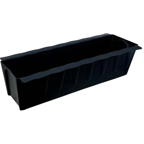 BURI Blumenkästen-Einsätze 10er Set für Europaletten | 37,3cm Schwarz - Blumenkästen für Europaletten, inklusive innovativer Bewässerungsmatte für optimale Feuchtigkeit und Wurzelgesundheit. Ideal für Garten, Balkon und kreative Pflanzlösungen.