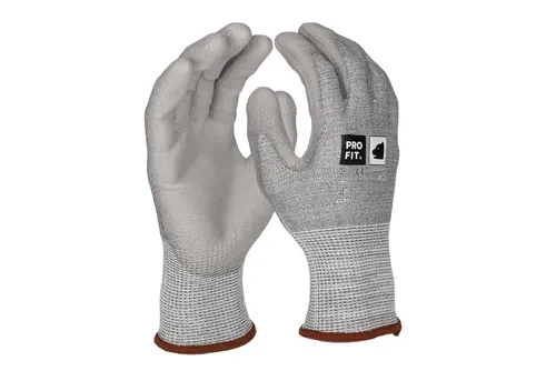 Pro Fit Pu-schnittschutzhandschuh 9904, Größe 9 , Level D, Mit Hppe-glas-faser, Grau, Cut Resistant Fiber
