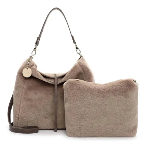 Tamaris Handtasche TAS Gaja - Trendiger Beutel für Damen - Handtasche im Material-Mix mit Schnürung, wendbar und samtig im Griff – ideal für Büro, Schule oder Freizeit. Ein echter Hingucker mit abnehmbarem Tragegriff und viel Stauraum.