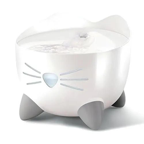 Catit Pixi Trinkbrunnen für Katzen, 2,5L, weiß - Näpfe & Trinkbrunnen – Der Catit Pixi Trinkbrunnen fördert die Hydration Ihrer Katze mit seinem leisen Wasserfall-Design und 2,5L Kapazität.