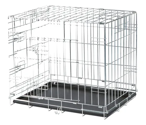 Home kennel S: 64 × 54 × 48 cm - Hundeboxen, ideal für kurzfristige Platzierung zu Hause mit 2 Türen und Sicherheitsverschlüssen, zusammenklappbar und aus robustem ABS-Kunststoff.