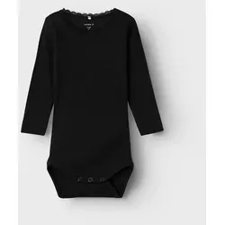 Name It Langarmbody NBFKAB LS BODY NOOS schwarz 62 in schwarz von NAME IT