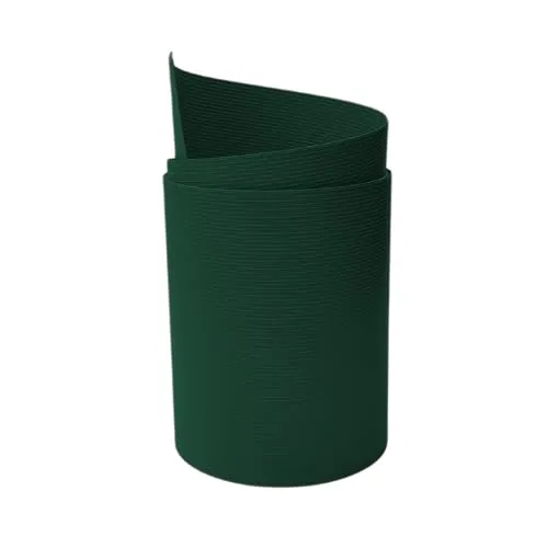 zaun|zu® Rille Maxi Einzelstreifen 2 Meter x 24cm | Sichtschutzstreifen PP für Doppelstabmatten UV-beständiger Sichtschutz | Zaunblende Made in Germany Grün 2,05m
