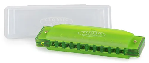 Classic Cantabile FBH-10 GN FunKids Mundharmonika C-Dur Grün