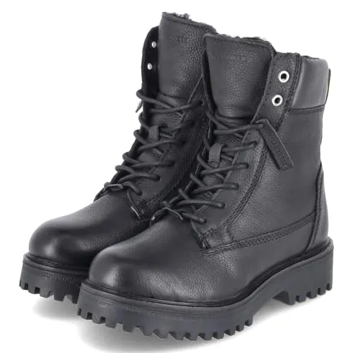 Salamander F31AUV401240-1010 Schnürstiefel Damen aus Glattleder in Schwarz - Gr. 39 - Elegante Schnürstiefel aus hochwertigem Glattleder für Damen, ideal für jeden Anlass und bequem im Tragen.