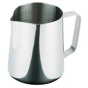 APS Milchkännchen 10329, 600 ml, aus Edelstahl, silber, zum Aufschäumen