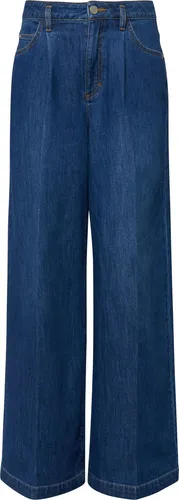 Comma Jeans-Hose BLUE 36 - Leichte Wideleg Denim - Moderne Wideleg Jeans für einen lässigen Look, ausgestattet mit subtiler Bundfalte für optimalen Tragekomfort.