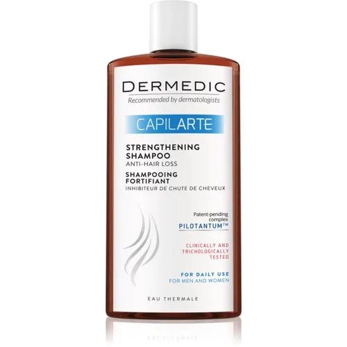 Dermedic Capilarte Shampoo gegen Haarausfall 300 ml - Shampoo für Damen, 300 ml, schützt vor Haarausfall und stimuliert den Haarwuchs für gesundes, glänzendes Haar.