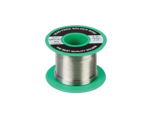 Velleman Lötzinn mit Harzkern 100g 1mm Zinnsilber - Hochwertiges Lötzinn mit Harzkern für präzises Löten. Mit einem Schmelzpunkt von 230°C und 99,3% Zinn bietet es optimale Ergebnisse. Ideal für Hobbyisten und Profis in der Elektronik.