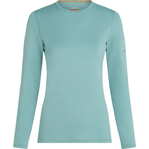 Icebreaker Women Merino 260 Tech LS Crewe Hydro (XS) - Warmes Merino-Baselayer - Funktionsunterwäsche für kaltes Wetter, aus 100% Merinowolle, geruchsabweisend und atmungsaktiv - ideal für Skifahren und Schneeschuhwandern.